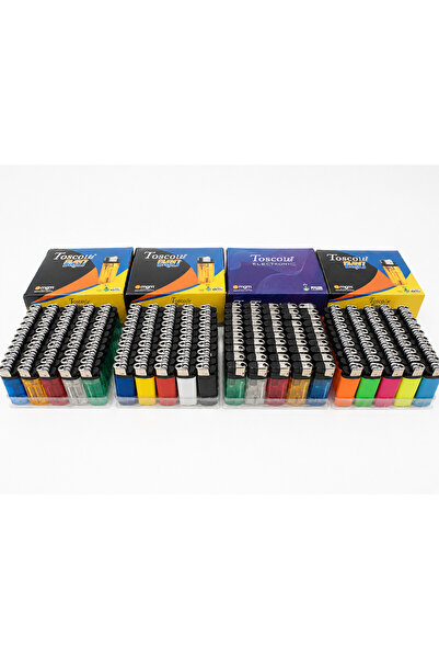Toscow Toplam 4 paket / 200 adet elektronik çakmak