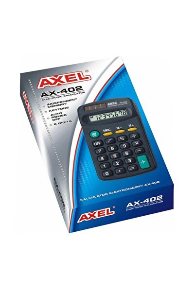 Axel Calculator de birou, Axel, 8 cifre, 6x11x2 cm, Negru