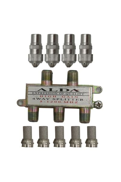 KATHODE Set splitter 5-1200 MHz 4 căi + 5 conectori F + 4 conectori TV KATHODE ®