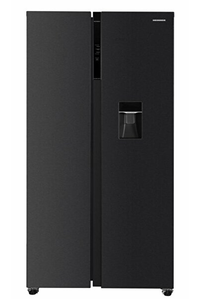 Heinner Frigider Side-by-Side No Frost de 592L cu dozator de apă, Inox