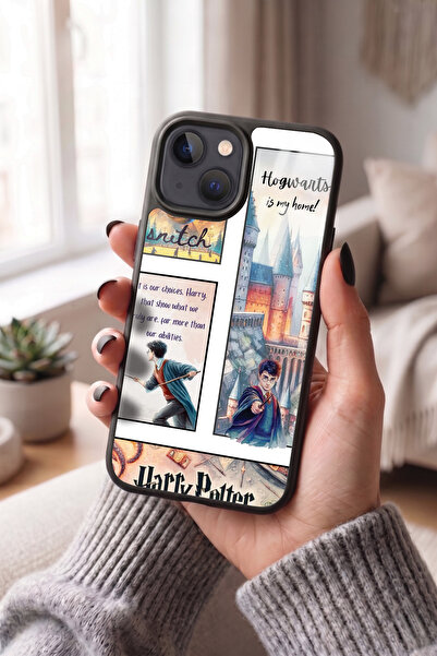 Snacase Apple iPhone 13 / 14 Uyumlu Harry Potter Tasarımlı Glossy Premium Kılıf