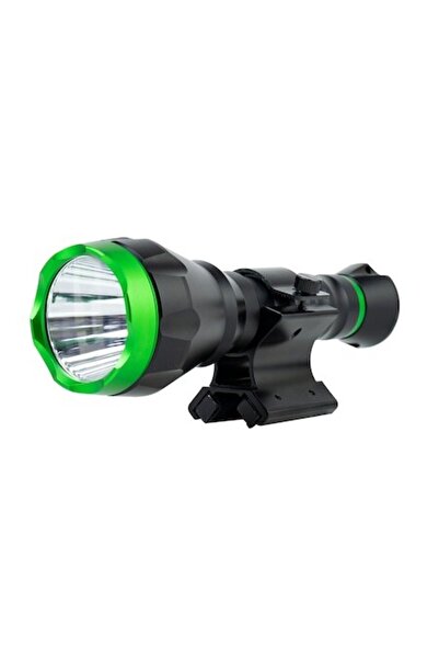 PNI Pachet Lanternă Adventure F750 Green Light din Aluminiu cu Suport Magneti...