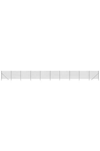 vidaxl Gard din plasă de sârmă, antracit, 2 x 25 m, oțel zincat