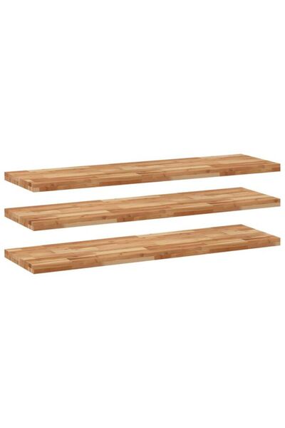 vidaxl 3 buc. Rafturi suspendate 140 x 40 x 4 cm lemn masiv de salcâm nefinisat