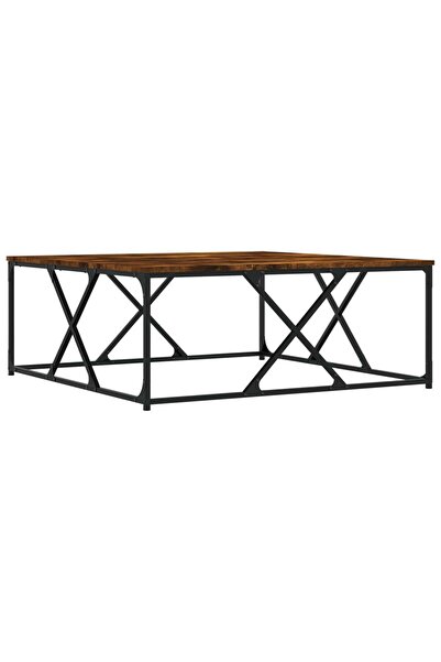 vidaxl Măsuță de cafea stejar fumuriu 100x100x40 cm din lemn prelucrat