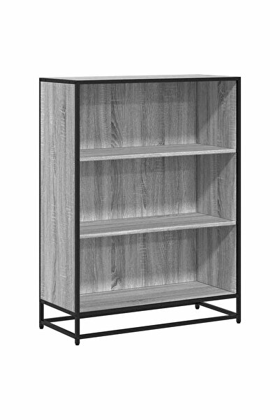 vidaxl Bibliotecă, gri sonoma, 80,5x35x107,5 cm, lemn prelucrat