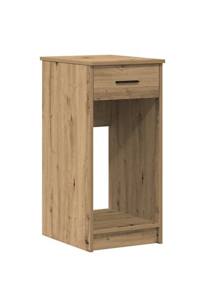 vidaxl Suport turn pentru computer cu sertar Artisan Stejar 35x45x77cm