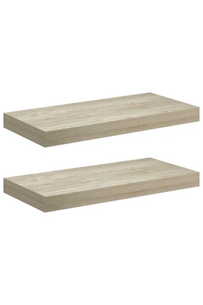 vidaxl Rafturi de perete, 2 buc., stejar, 50 x 23 x 3.8 cm, MDF