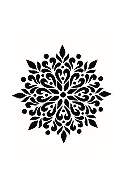 OEM Sablon decorativ 3D Siri Mandala, 70x70 cm, reutilizabil, plastic 0.5mm