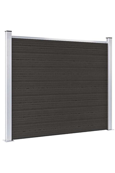 vidaxl Panou de gard, negru, 180 x 146 cm, WPC