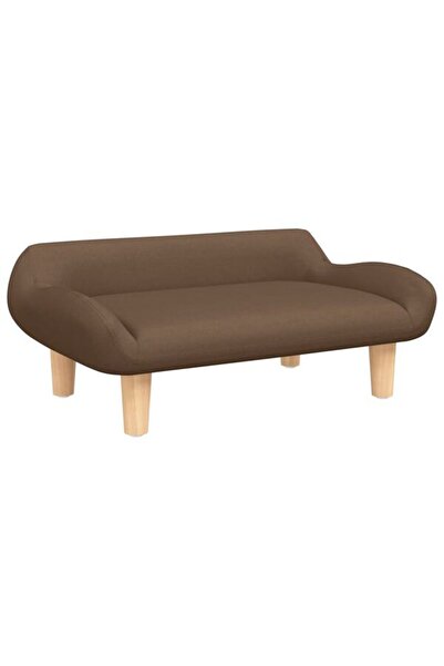 vidaxl Canapea pentru copii, maro, 70 x 40 x 24 cm, material textil