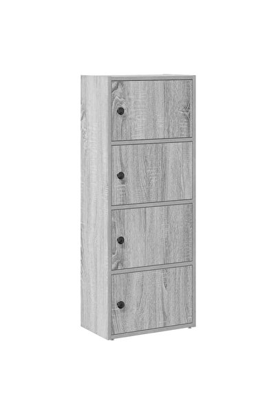vidaxl Bibliotecă, gri sonoma, 40x24x102 cm, lemn prelucrat