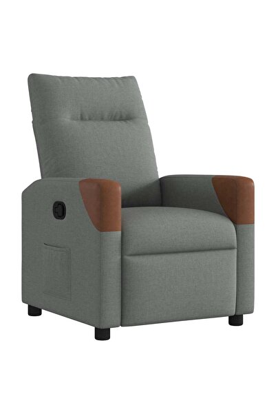 vidaxl Fotoliu recliner Gri închis 69 x 86 x 100 cm țesătură