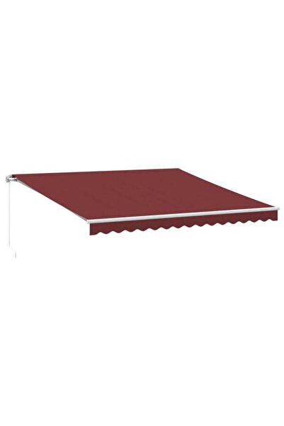 vidaxl Copertină retractabilă manuală, Bordeaux, 400 x 300 cm