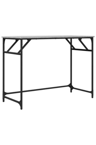 vidaxl Birou gri sonoma 100x45x76 cm lemn/oțel vopsit electrostatic