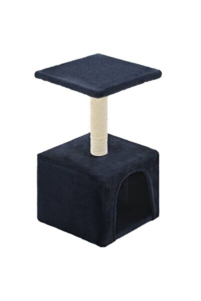 vidaxl Ansamblu de joacă pentru pisici, stâlpi din sfoară de sisal, albastru ...