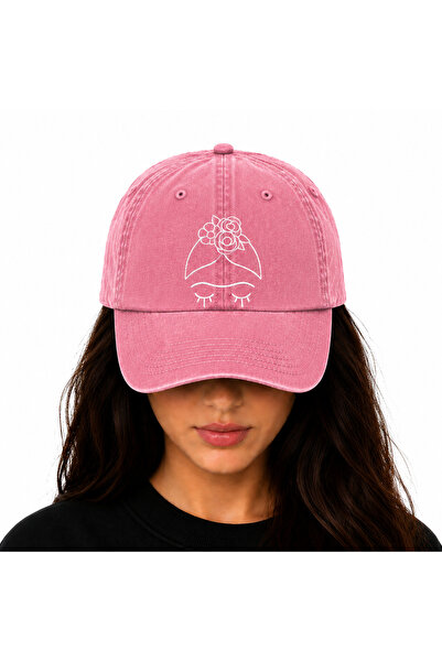 WeavedCo Embroidered Washable Vintage Hat (Frida Kahlo)
