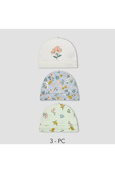 Juniors Pack of 3 Cap with Floral Print
