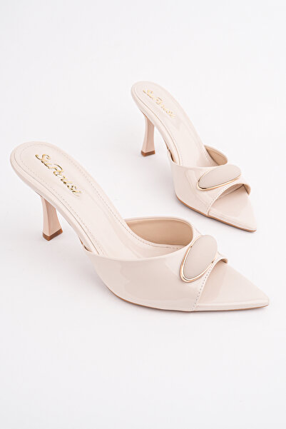 Madam Tarz Spr-3791 Thin Heel Buckle Detail Slippers