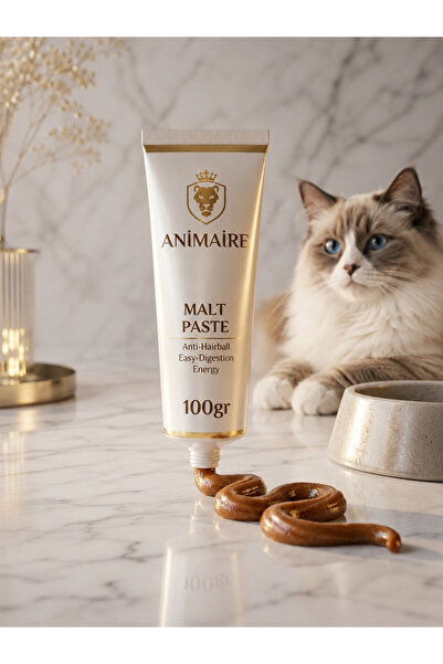 Animaire Güçlü Etkili Malt Paste: Tüy Yumağı Önleyici, Kolay Sindirim ve Ener...