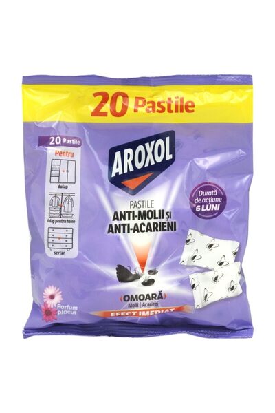 Aroxol Antimolii Pastile Antiacarieni 20 buc