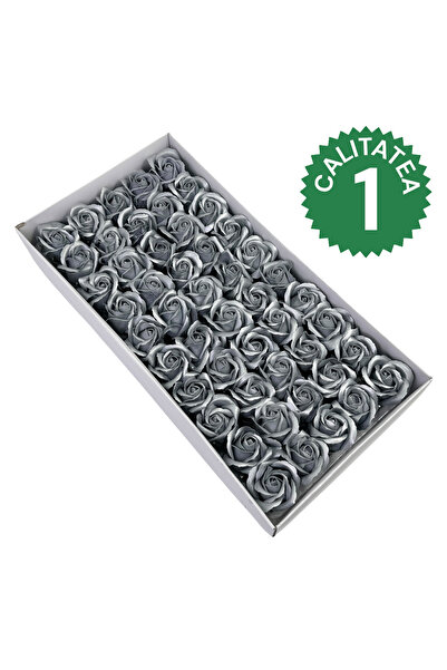 AFO Set 50 Trandafiri Sapun Parfumati Calitatea I Argintiu