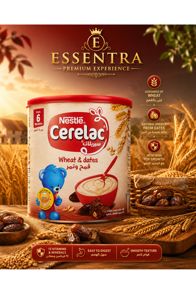 Essentra Home Nestlé Cerelac Buğday ve Hurmalı Bebek Maması 400g 6 Ay Üzeri E...