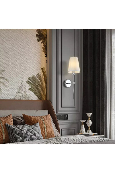 HAMER Shine Bright Single Wall Light in Silver Color - E14 Base