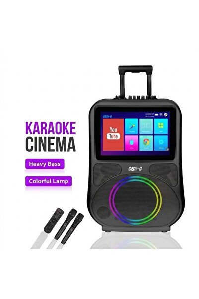 Gedi-g GD-1418 Smart KTV Karaoke Machine Portable Trolley Speaker with 14.1-I...