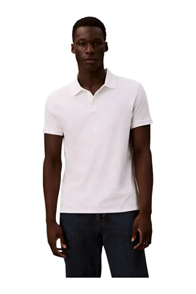 Calvin Klein Jeans SS ΚΛΑΣΙΚΟ ΜΟΝΟΓΡΑΜΜΟ ΠΟΛΟ ΛΕΥΚΟ