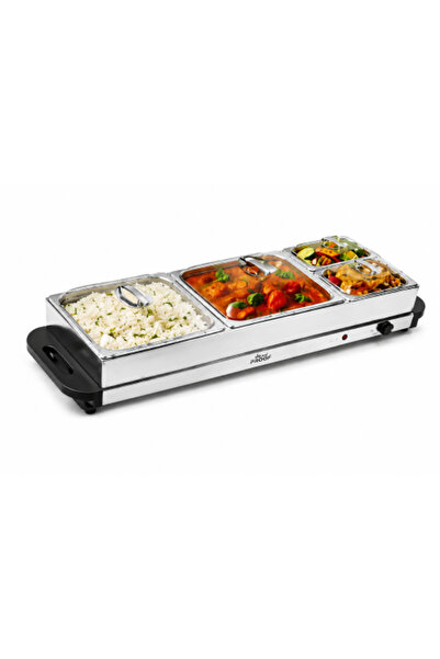 PROOF Electric Buffet Heater Four-Pan 3.6L X 2 Large Pan + 1.1L X 2 Small Pan...
