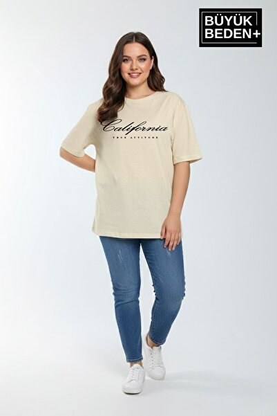 Superlife Süperlife Women's Large Size Handwritten California Printed 3Xl-6Xl...