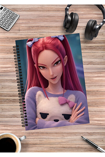 mertfigur Kpop Demon Hunters Anime Spiral Notebook A5 (50 Sheets)