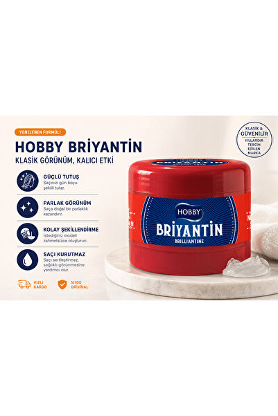 Hobby Briyantin Parlak Görünüm Kalıcı Etki 150 ml Kavanoz