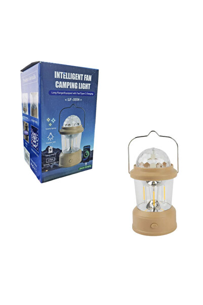 Generic Portable Camping Light with Type-C Charging LF-3358 – Intelligent Fan...