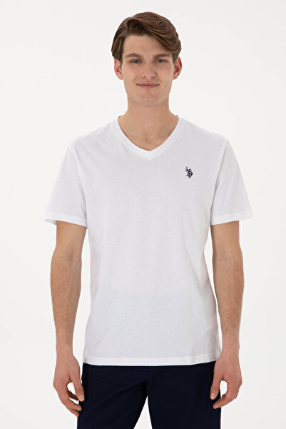 U.S. Polo Assn. Gts02Iy025 White Men's T-Shirt 2084594