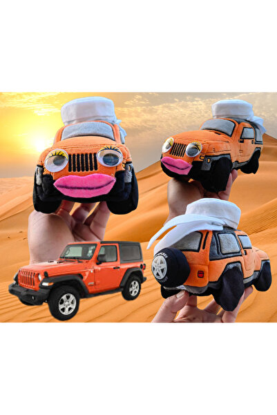 Alayjah Jeep Wrangler doll - Jeep Wrangler caricature doll with ghutra