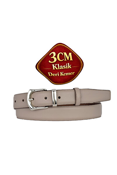 GoDeri Prava koža, kopča za odelo srebrne boje 3 cm, bela, prošiveni klasični...