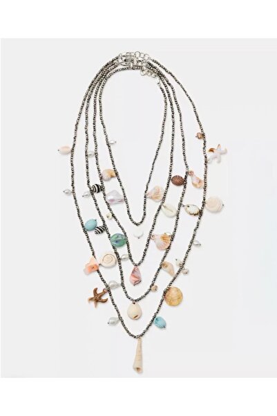 CHARMLUCKY 4-Piece Sea Shell Necklace
