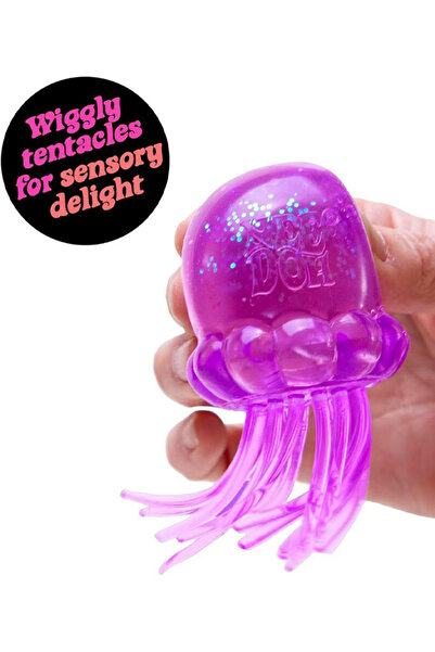 Needoh Small Jelly Squish | Jelly-like Stress-Relieving Toy with Swinging Ten...