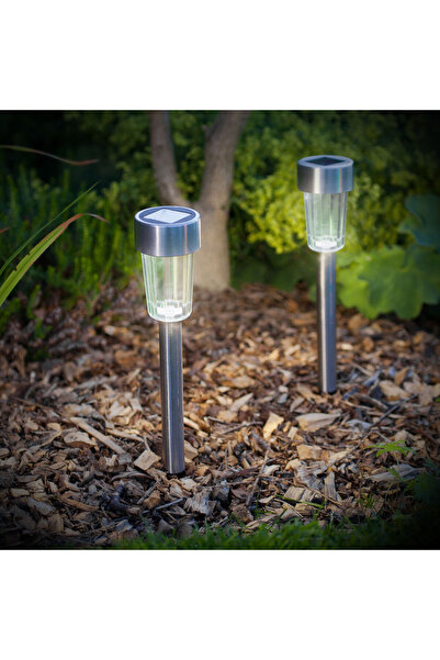 Garden of Eden Set 5x lampi solare LED pentru exterior, gri / argintii -11702A.