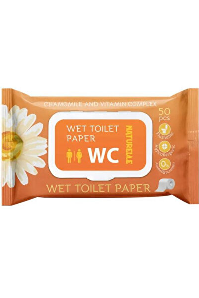 NATURELLE Hartie Igienica Umeda cu Musetel - Wet Toilet Paper, 50 buc