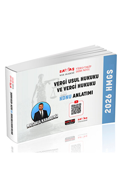Savaş Yayınevi HMGS Vergi Usul Hukuku ve Vergi Hukuku Konu Anlatımı Savaş Yay...