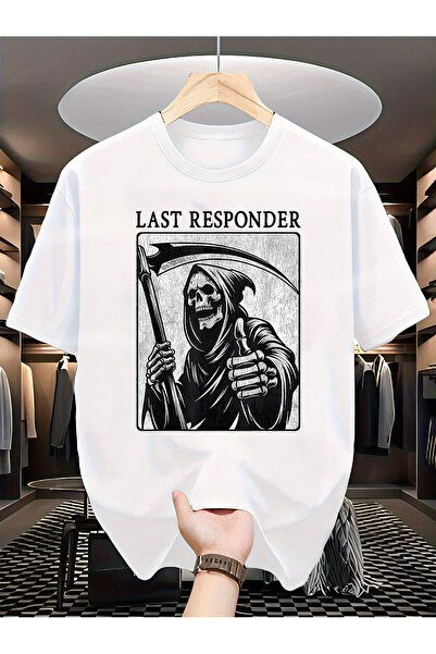 Generic Men'S Vintage Distressed Short Sleeve T-Shirt Featuring Last Responde...