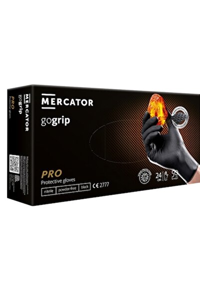Mercator Medical S.A. Set 10 Cutii manusi unica folosinta Negre texturate Gog...