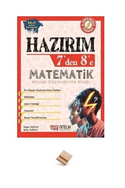 Nitelik Yayınları Nitelik 7'den 8'e Hazırım Alt Yapı Güçlendirme Matematik Ki...