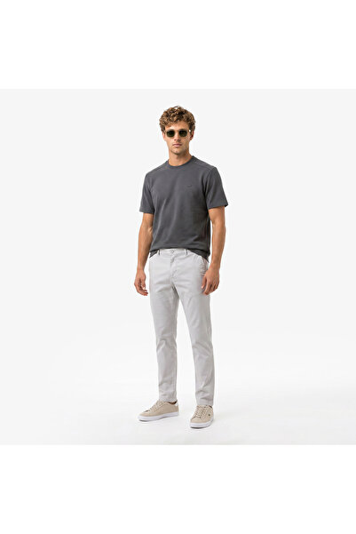 Lacoste Erkek Slim Fit Gri Chino Pantolon