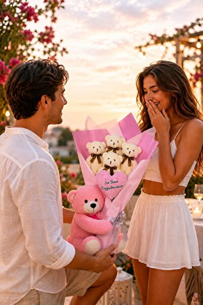Pandamkee Surprise for Your Loved One: Plush Teddy Bear Bouquet and Bear Gift...