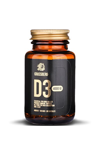Grassberg Vitamina D3 4000 UI 90 capsule moi