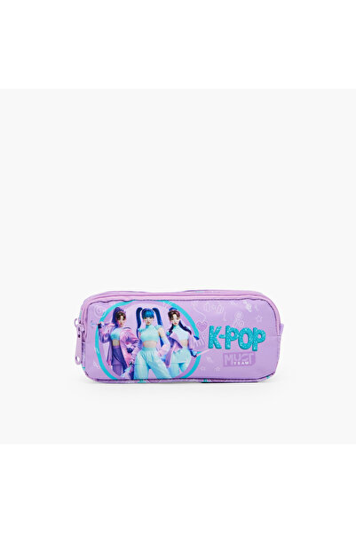 Must Team MustTeam KPop Demon Hunters Print Pencil Pouch with 2 Compartments